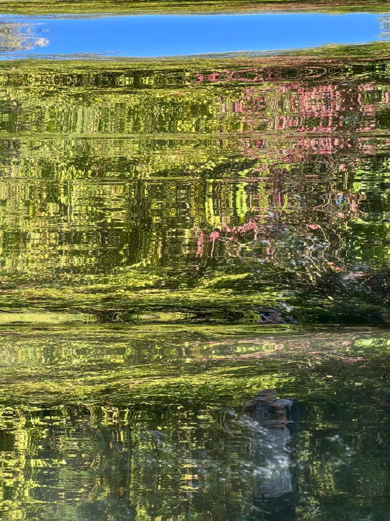 Gros plan de l'œuvre Floue d'Etienne Rey 
Version miroir