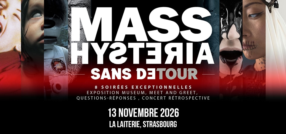 Mass Hysteria en concert à La Laiterie le Ven 13 nov