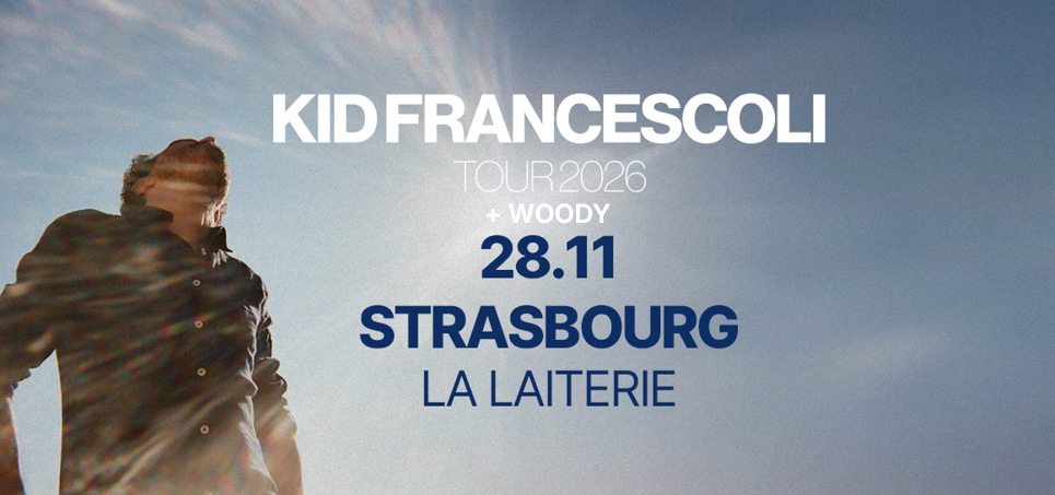 Kid Francescoli en concert à La Laiterie le Sam 28 nov
