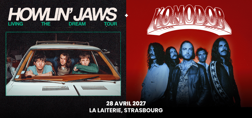 Affiche Howlin' Jaws en concert à La Laiterie